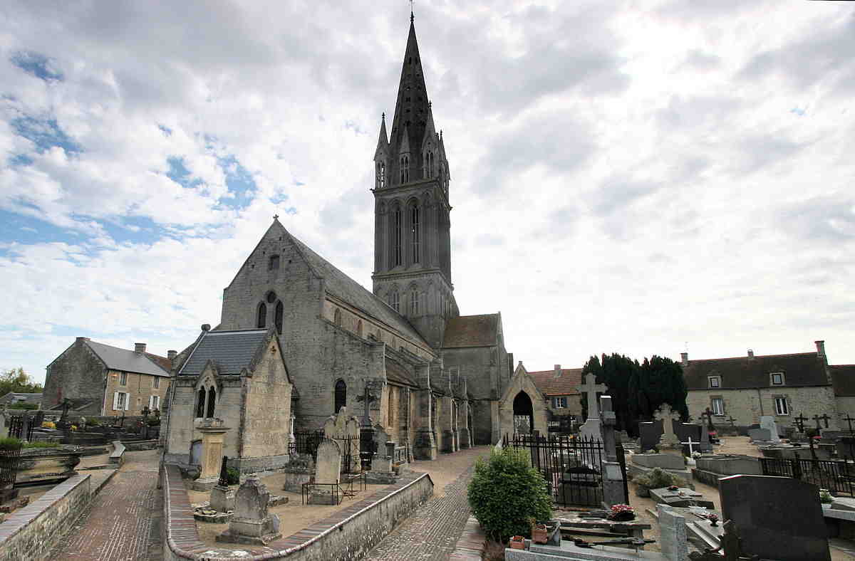 langrune, sur, mer, eglise